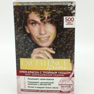 Крем-краска для волос L*OREAL Excellence №500 (светло-каштановый) 72+48+12+60 мл.