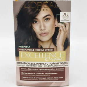 Крем-краска для волос L*OREAL Excellence №2U (универсальный очень темно-каштановый) 72+48+12+60 мл.