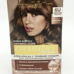 Крем-краска для волос L*OREAL Excellence №6U (универсальный темно-русый) 72+48+12+60 мл.