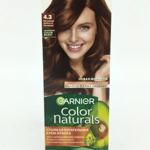 Крем-краска для волос GARNIER COLOR №4.3 (натуральный золотисто-каштановыый) 60+40+12 мл.
