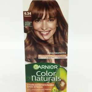 Крем-краска для волос GARNIER COLOR №6.34 (карамель) 60+40+12 мл.
