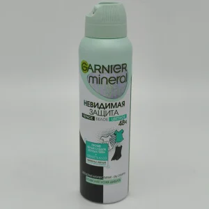 Антиперспирант GARNIER mineral Невидимая защита (против пятен, свежесть алоэ) 150 мл.