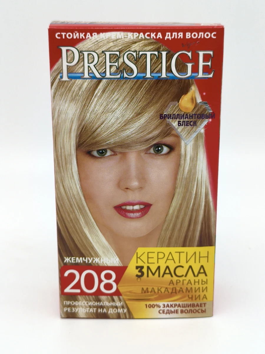 Крем-краска для волос Prestige №208 (жемчужный) 50+50+15 мл. Крем-краска для волос Prestige №208 (жемчужный) 50+50+15 мл.
