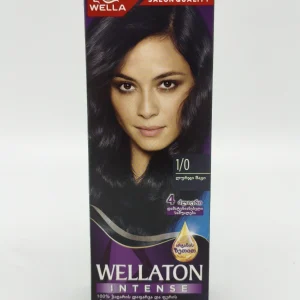 Крем-краска для волос Wellaton №1/0 (голубовато-черный) 50+50+10 мл.