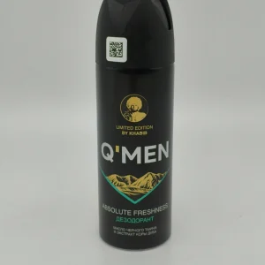 Дезодорант мужской Q*MEN (масло черного тмина и экстракт коры дуба) 200 мл.