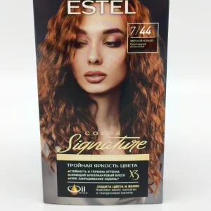 Крем-краска для волос ESTEL Signature №7/44 (морской коралл) 2х60+2х15+2х10 мл.