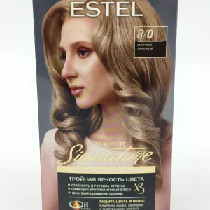 Крем-краска для волос ESTEL Signature №8/0 (капучино) 2х60+2х15+2х10 мл.