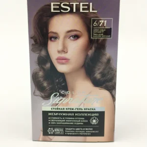 Крем-краска для волос ESTEL Signature №6/71 (коричневый перламутр) 2х60+2х15+2х10 мл.