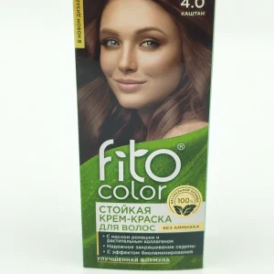 Крем-краска для волос FITO COLOR №4.0 (каштан) 50+50+15 мл.