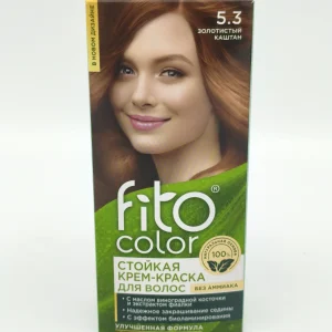 Крем-краска для волос FITO COLOR №5.3 (золотистый каштан) 50+50+15 мл.
