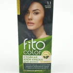 Крем-краска для волос FITO COLOR №1.1 (иссиня-черный) 50+50+15 мл.