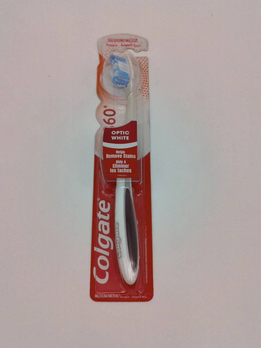 Зубная щетка COLGATE 360* optic white (medium) 1 шт. Зубная щетка COLGATE 360* optic white (medium) 1 шт.