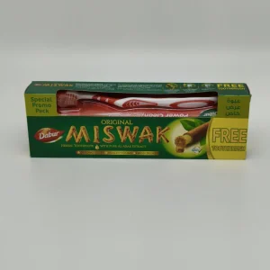 Зубная паста DABUR Miswak (с экстрактом дерева Арак + зубная щетка) 190 г.