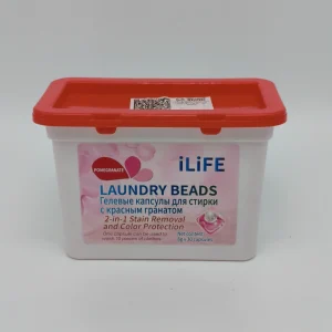 Капсулы для стирки ILIFE (с красным гранатом) 30 капсул.