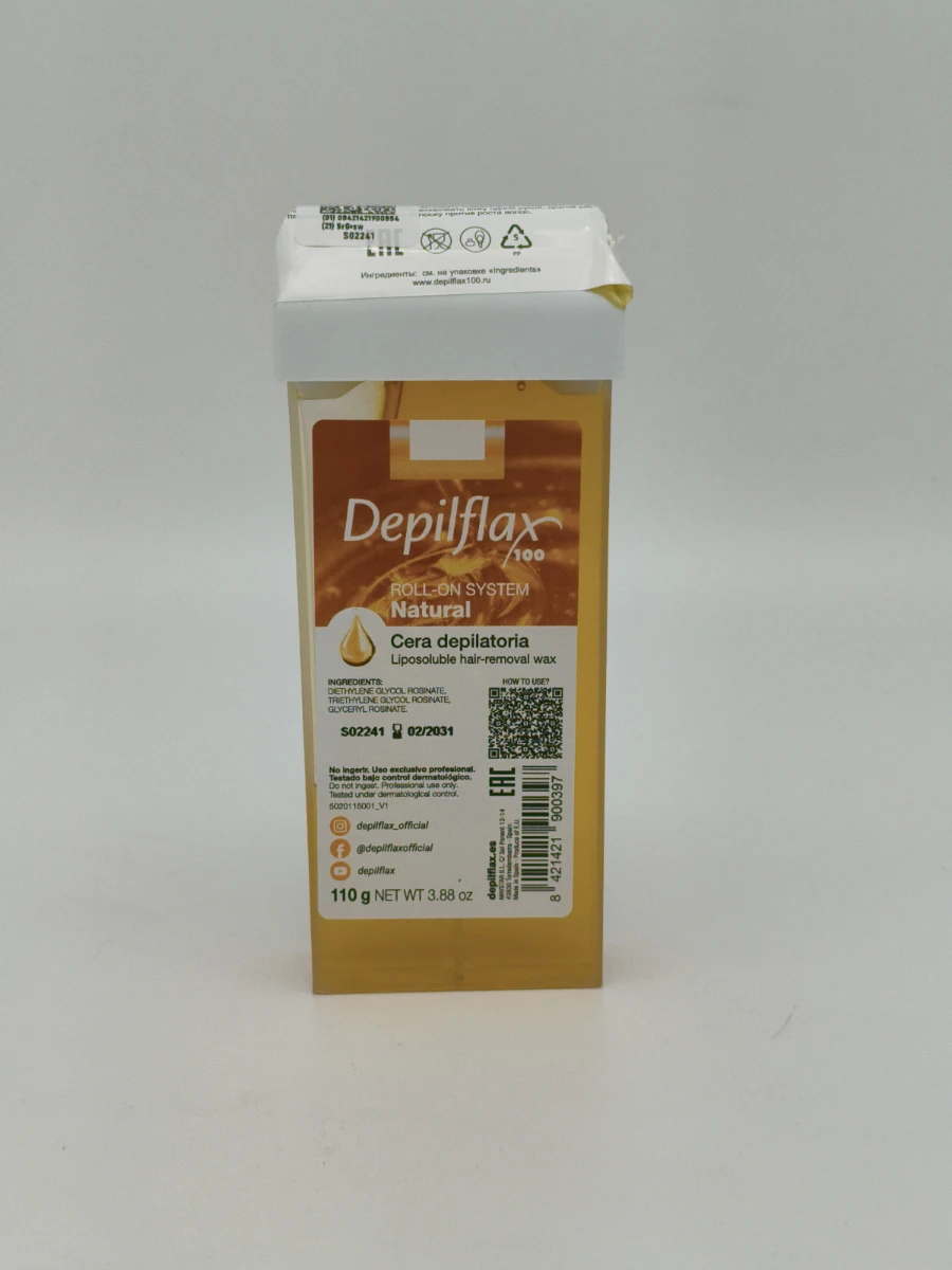 Воск для депиляции Depilflax в картридже (natural) 110 г. Воск для депиляции Depilflax в картридже (natural) 110 г.