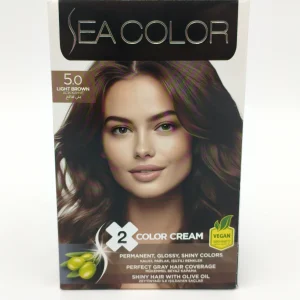 Крем-краска для волос SEA COLOR №5.0 (каштан) 2х50+75+10 мл.