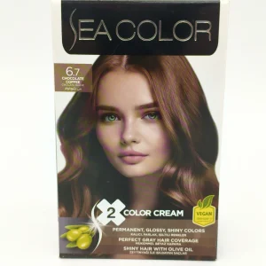 Крем-краска для волос SEA COLOR №6.7 (мокко) 2х50+75+10 мл.