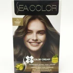 Крем-краска для волос SEA COLOR №7.1 (пепельно-русый) 2х50+75+10 мл.