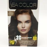 Крем-краска для волос SEA COLOR №6.0 (шатен) 2х50+75+10 мл.