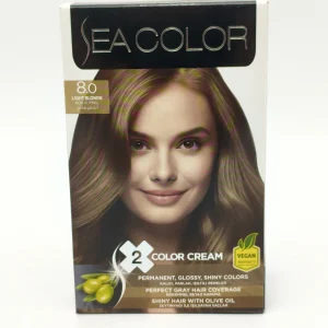 Крем-краска для волос SEA COLOR №8.0 (светло-русый) 2х50+75+10 мл.