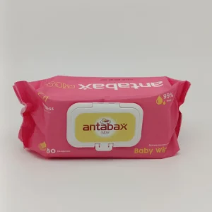Влажные салфетки ANTABAX с клапаном (детские) 80 шт.