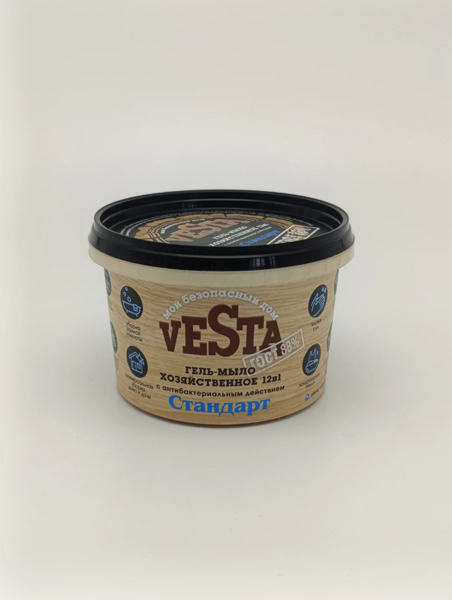 Гель - мыло хозяйственное VESTA (стандарт) 500г. Гель - мыло хозяйственное VESTA (стандарт) 500г.