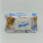 Влажные салфетки Flora care Angel (детские, гипоаллергенные, антибактериальные) 120 шт.