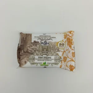 Влажные салфетки Flora care (гипоаллергенные, универсальные) 20 шт.