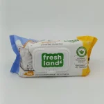 Влажные салфетки Fresh land с клапаном (детские, антибактериальные) 100 шт.