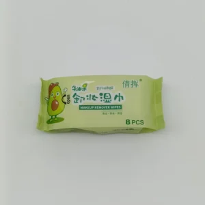 Влажные платочки QianH (мини, авокадо) 8 шт.