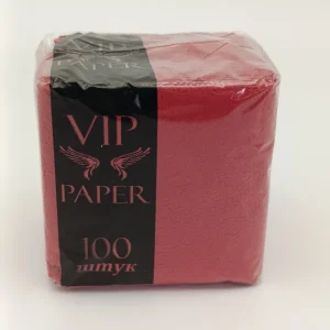 Салфетки бумажные VIP paper (фиолетовые) 100 шт.