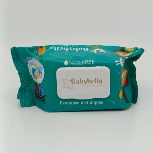 Влажные салфетки Babybella с клапаном (детские, ультра мягкие) 120 шт.